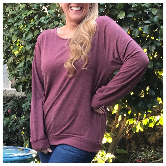 Best Seller Restock Wine Red Basic Tee - Picture 6 of 8